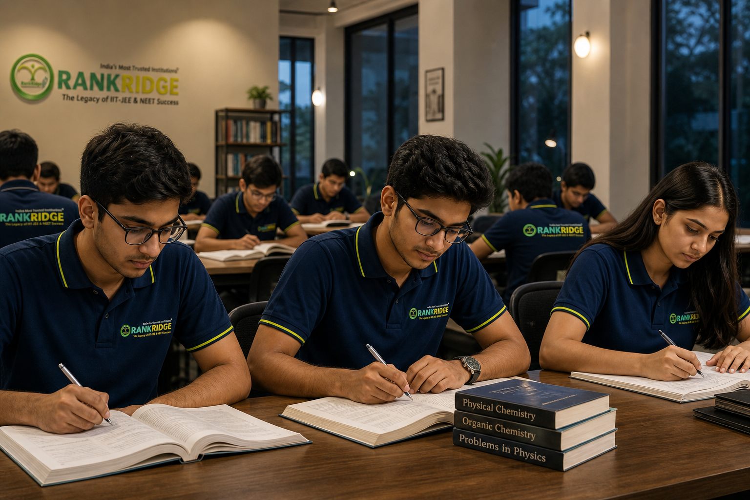 Illustrated supervised study setting for residential and day-scholar learning modes
